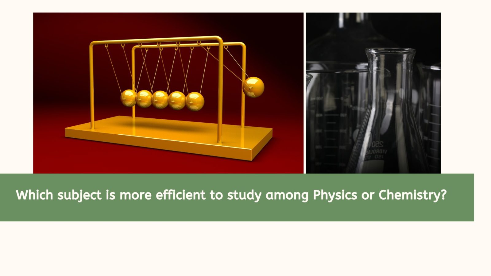 Which subject is more efficient to study among Physics or Chemistry?